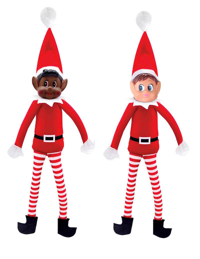 Dúo de elfos navideños Elvie y Loustic