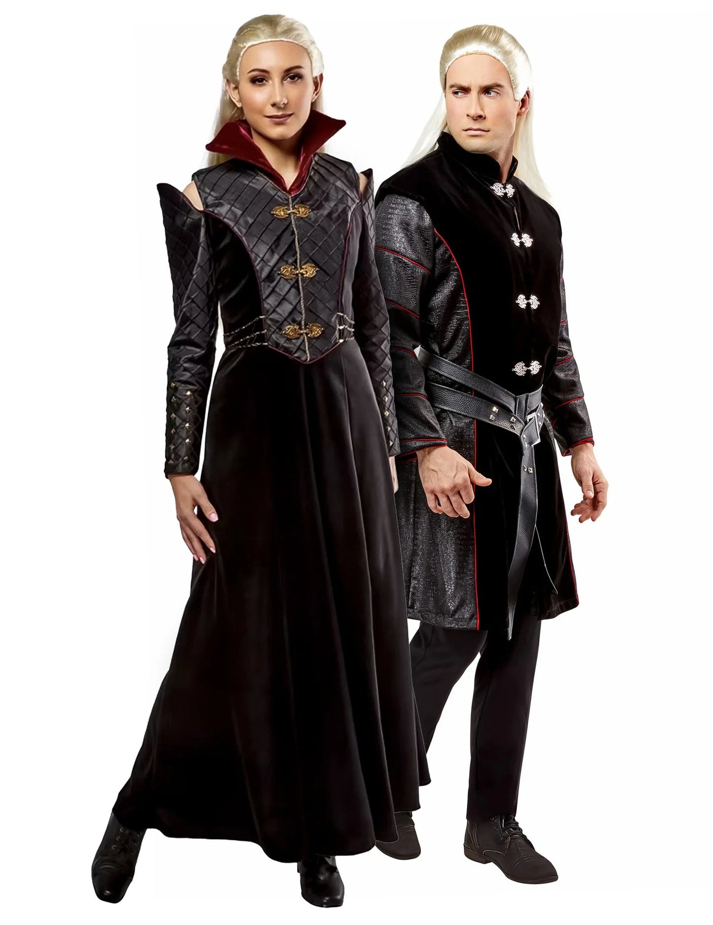 Disfraz de pareja Daemon y Rhaenyra House of the Dragon™ para adultos
