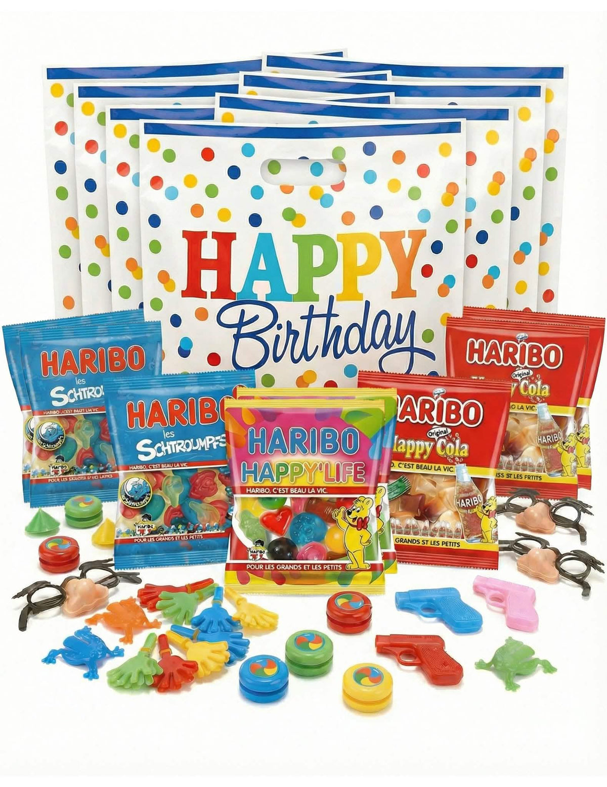 Bolsas sorpresa de cumpleaños - 8 personas