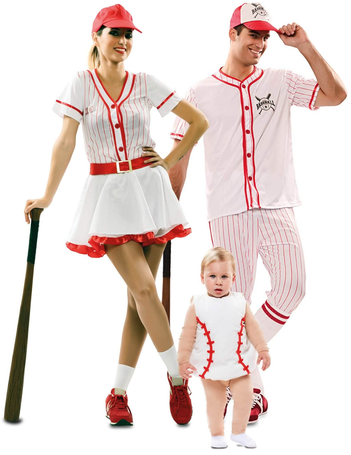 Disfraz de familia de béisbol