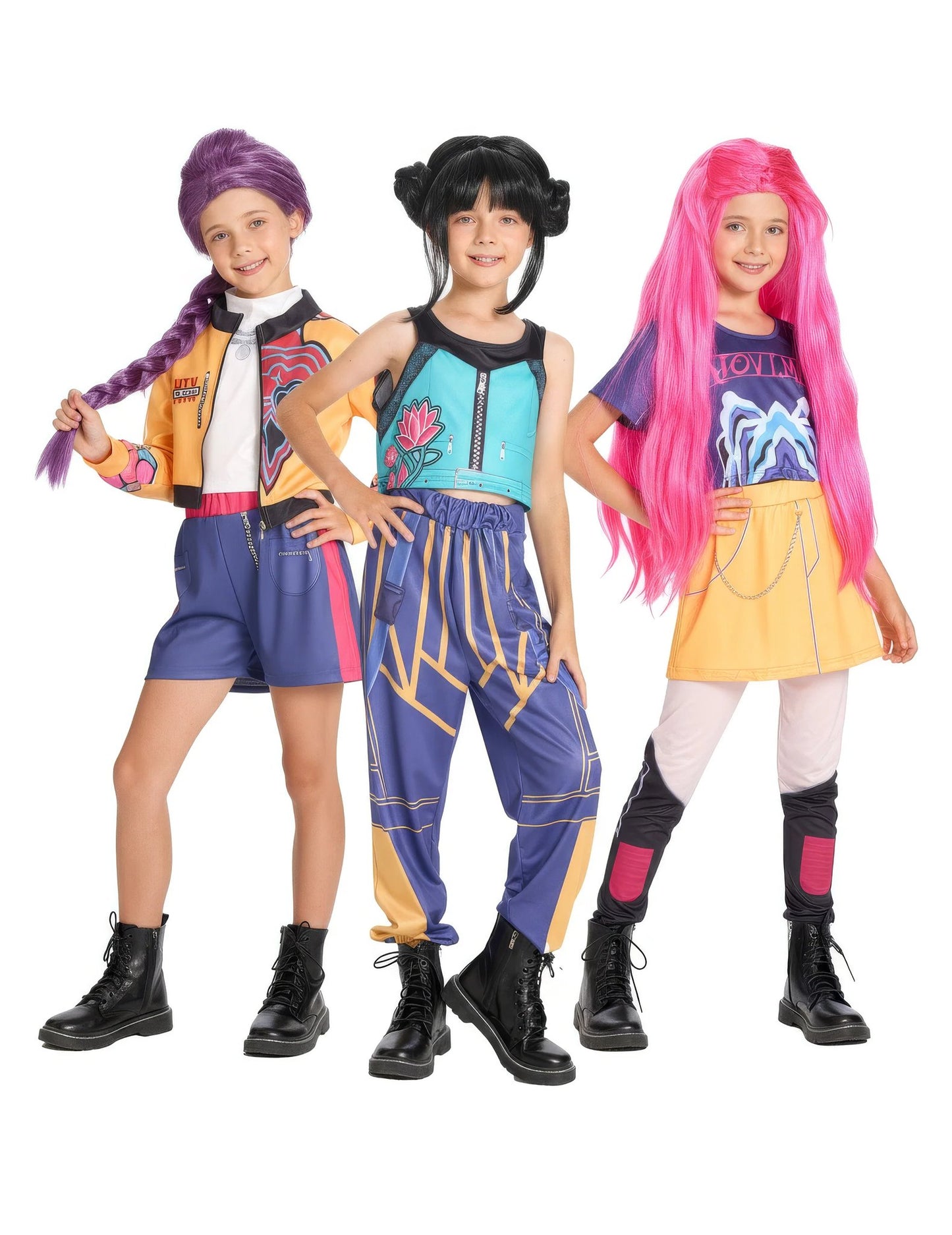 Disfraz de grupo cazadoras de demonios Kpop para niña