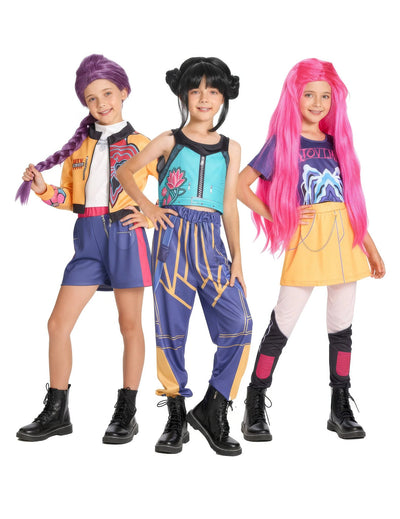 Disfraz de grupo cazadoras de demonios Kpop para niña