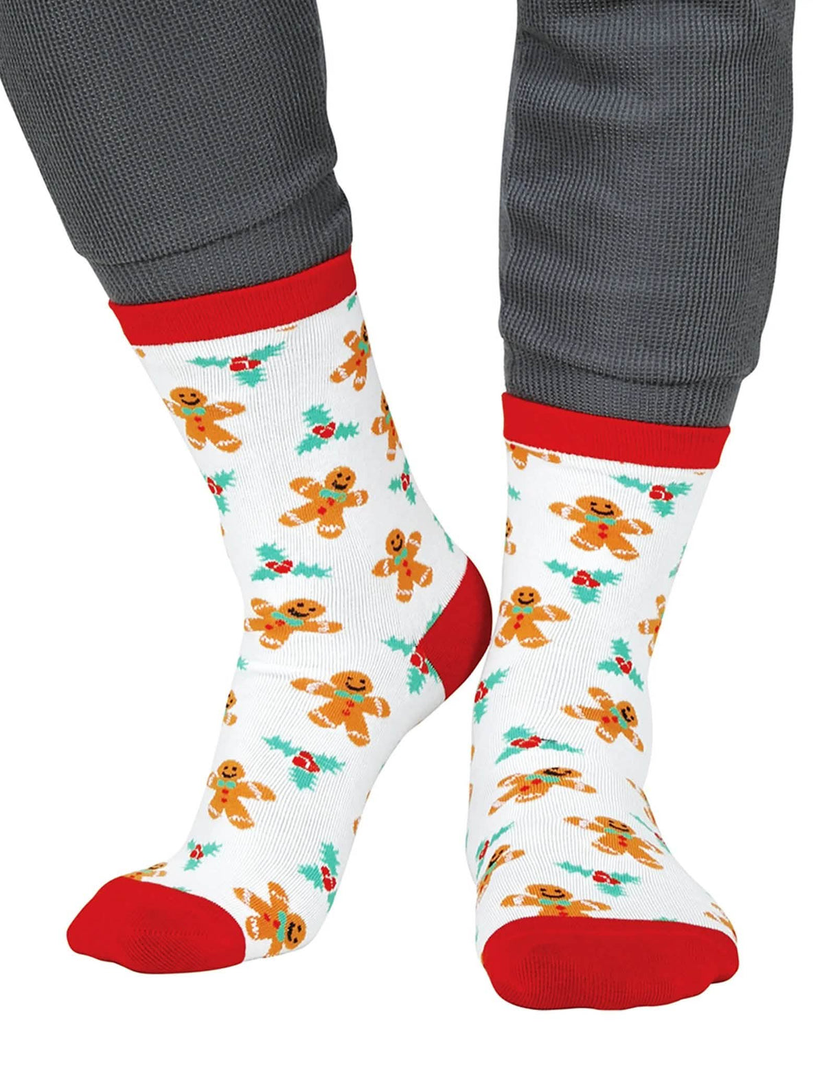 Lote de 6 pares de calcetines de Navidad con motivos festivos para adulto