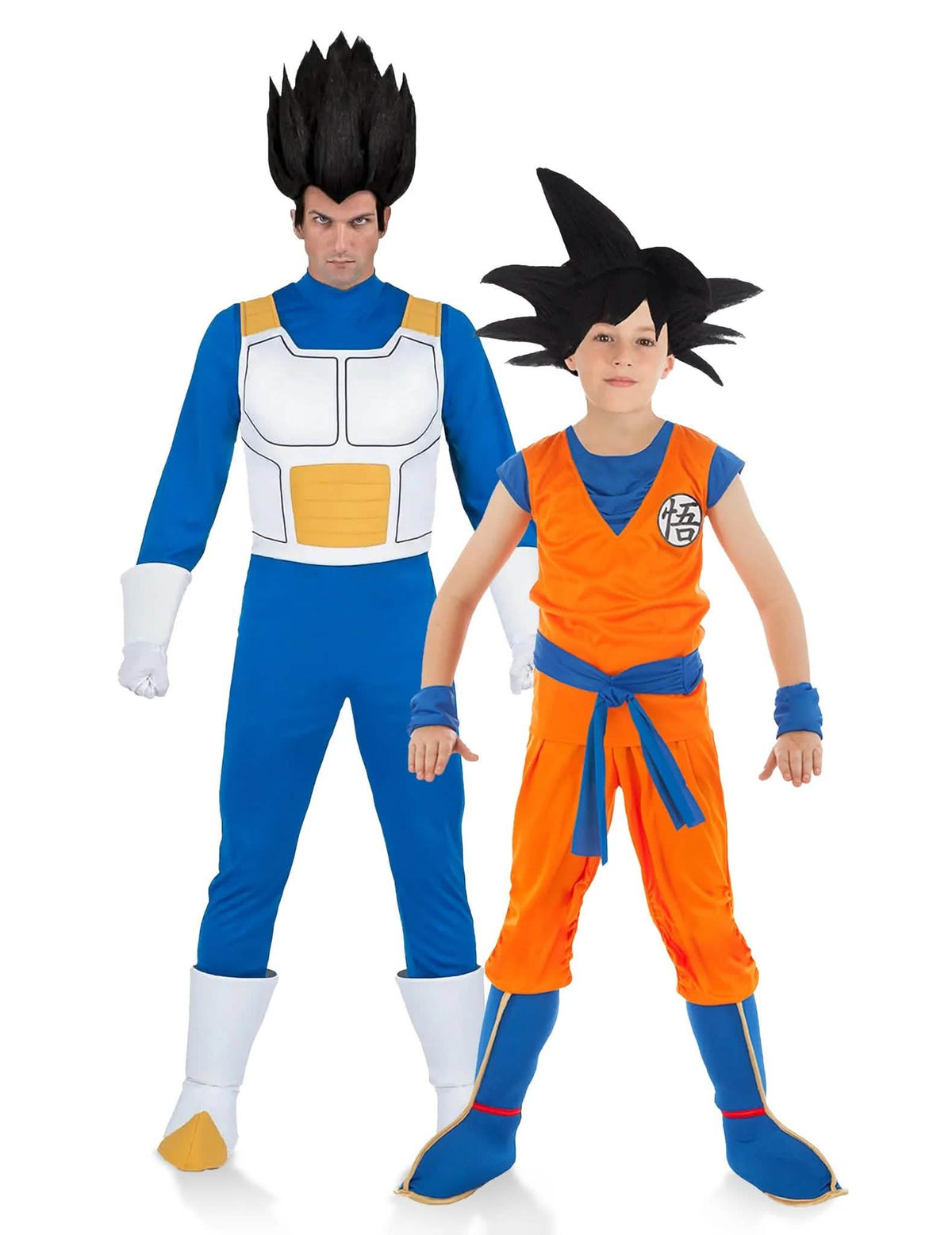 Disfraces de pareja Vegeta y Goku Dragon Ball™ padre e hijo