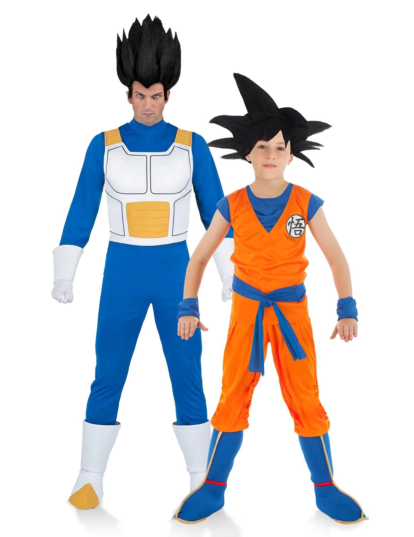 Disfraces de pareja Vegeta y Goku Dragon Ball™ padre e hijo