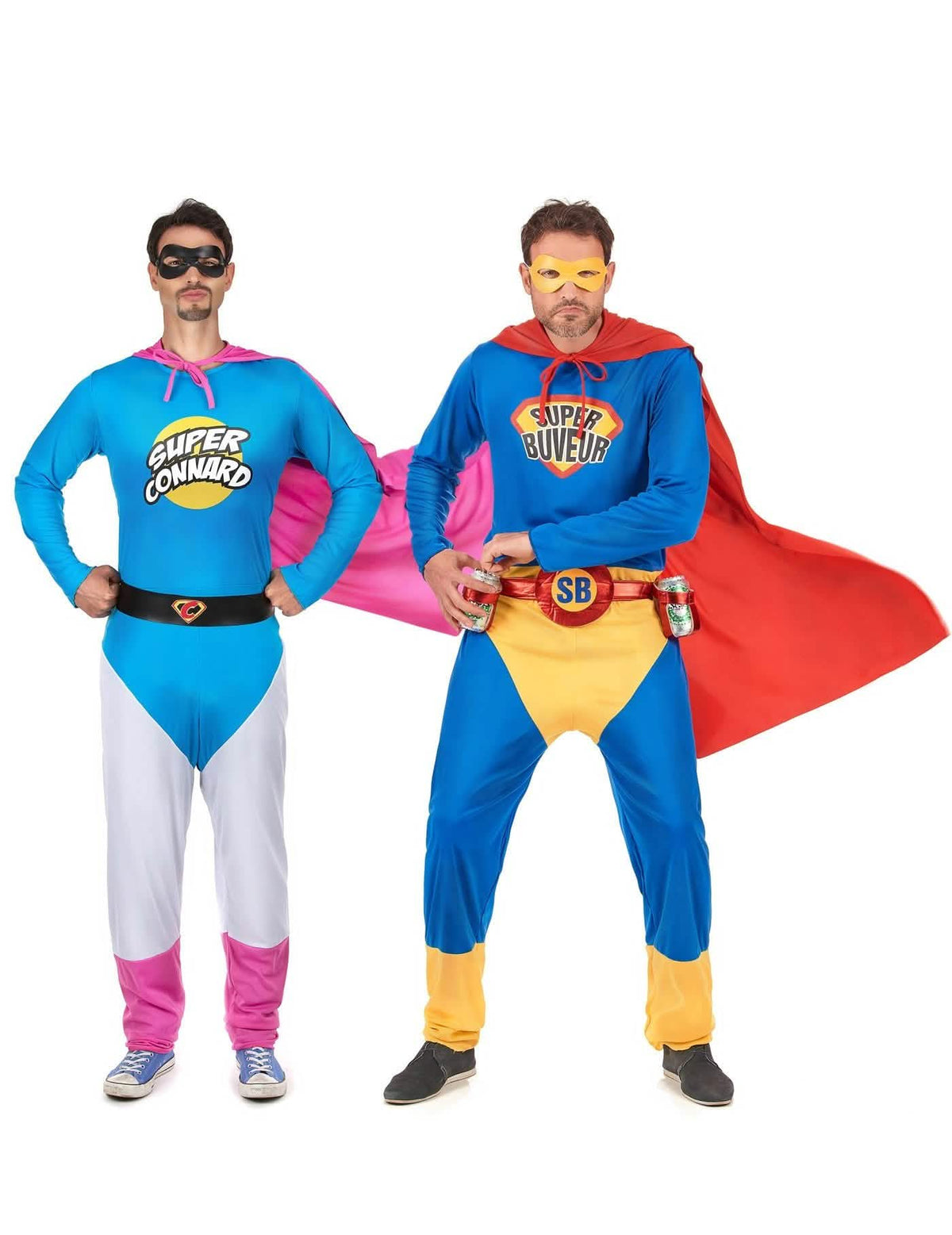 Disfraces de dúo de súper idiota y súper bebedor