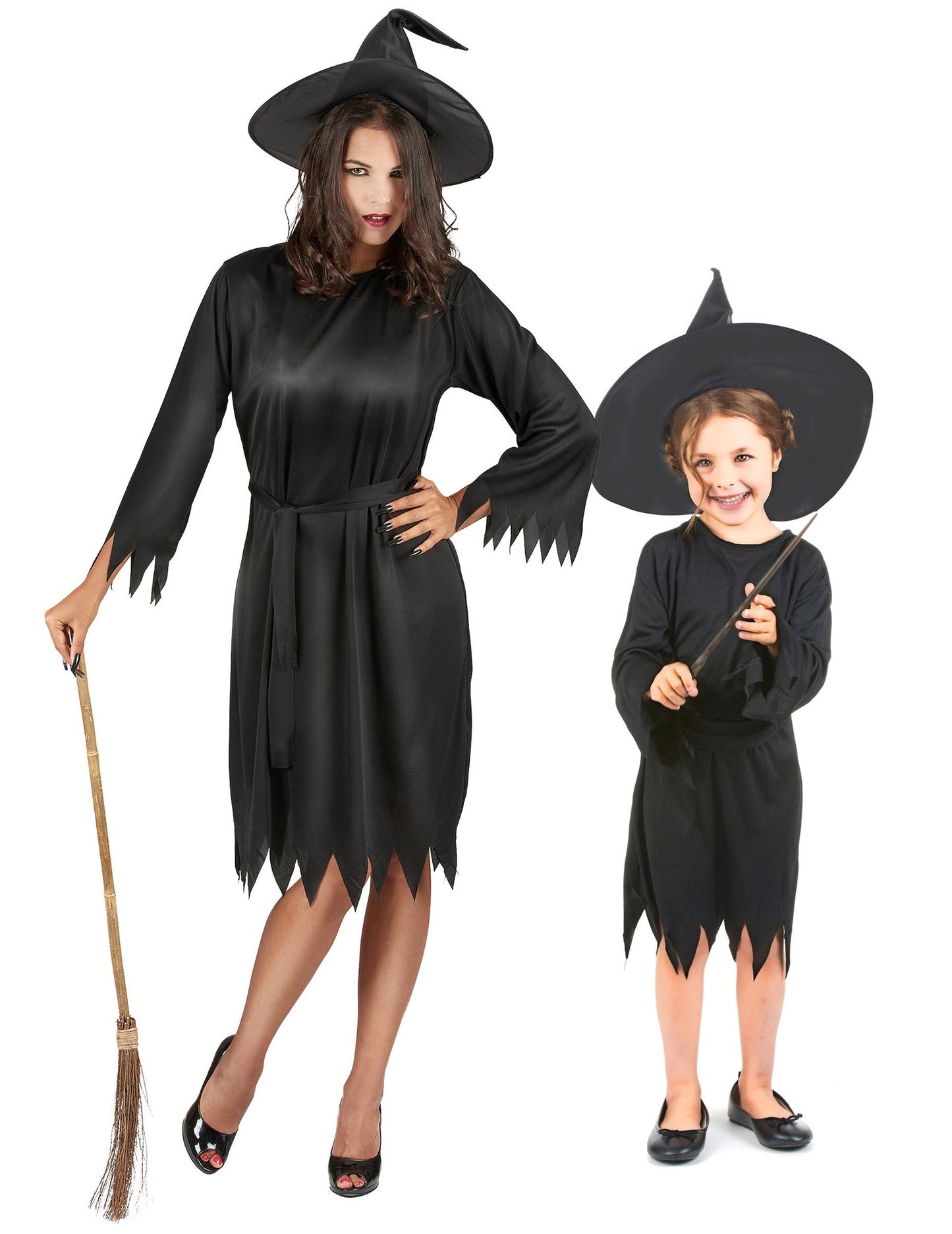Disfraz de pareja brujas Halloween madre-hija