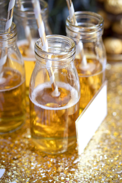 12 botellas de vidrio Candy bar