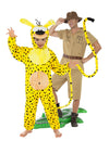 Disfraz de pareja Marsupilami™ y Explorador padre e hijo