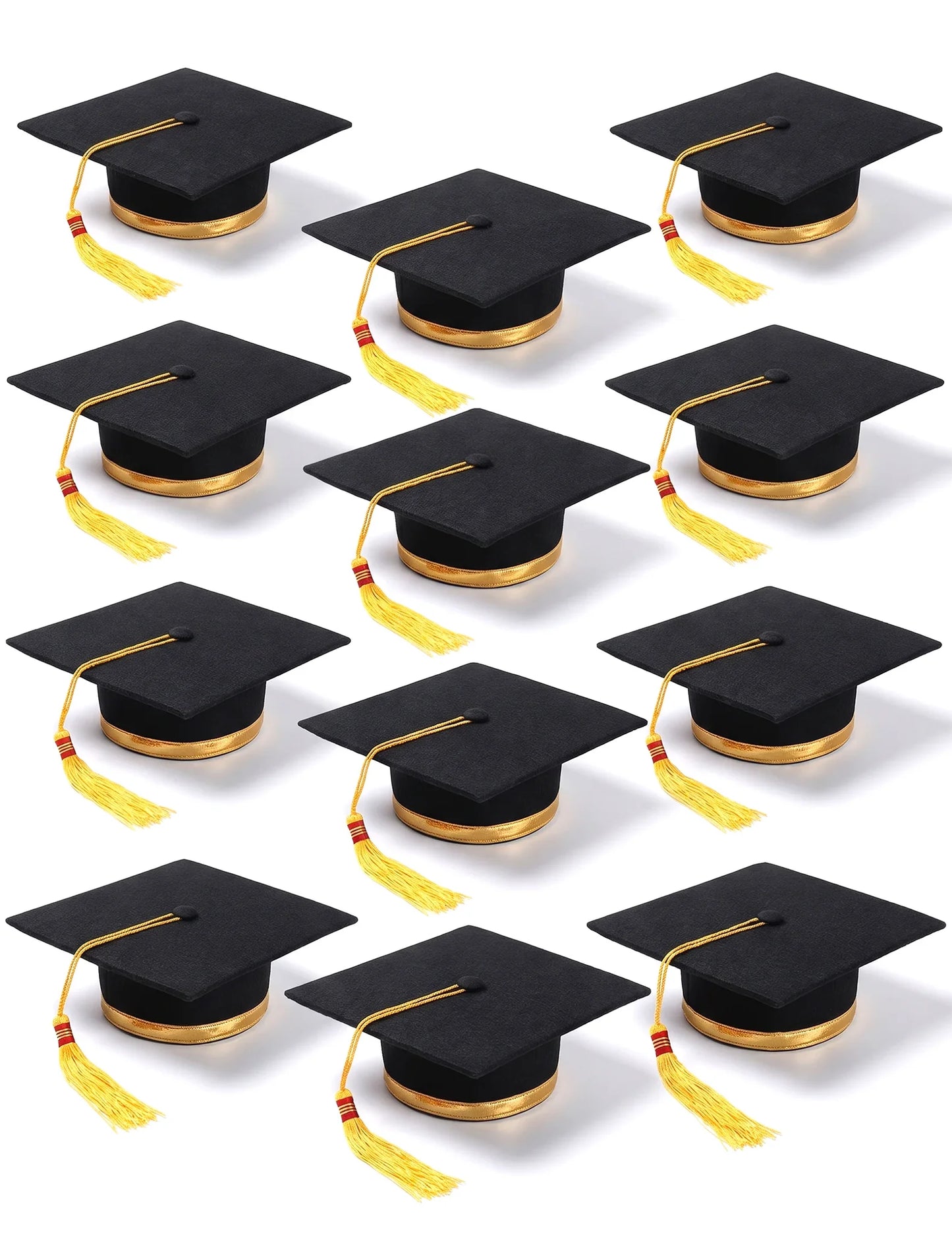 12 toques de graduado para adulto