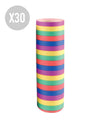 30 rollos de serpentinas 4 m