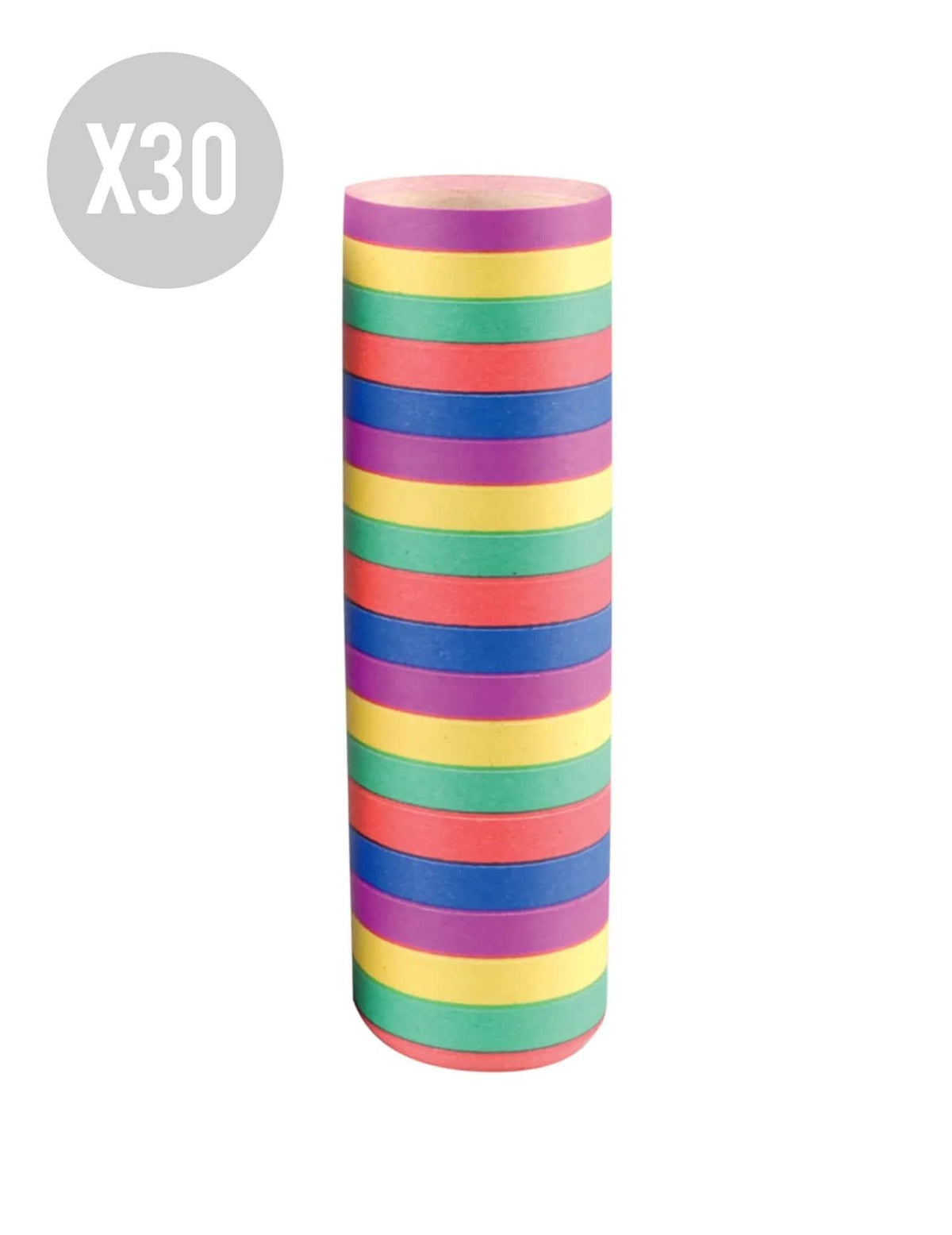 30 rollos de serpentinas 4 m