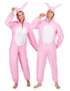 Disfraz de pareja conejo rosa