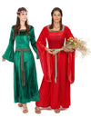 Disfraz de pareja medieval mujer