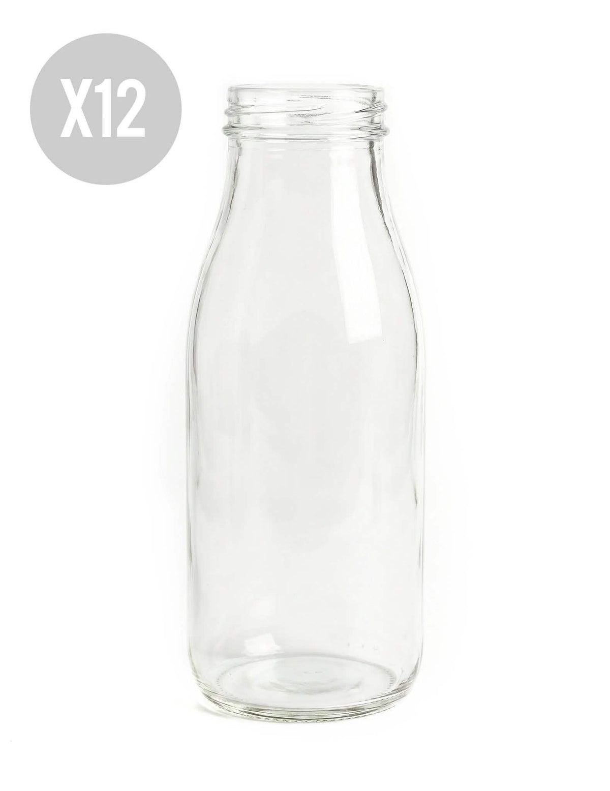 12 botellas de vidrio Candy bar
