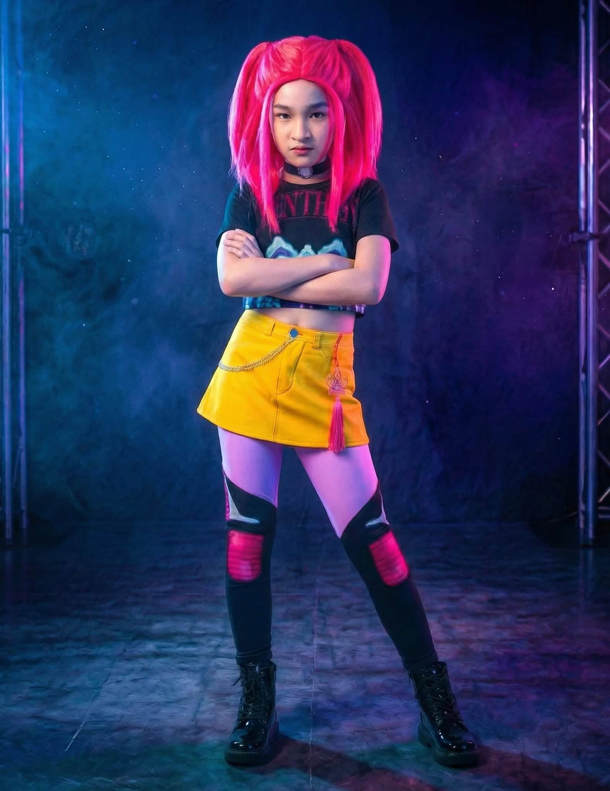 Kit de disfraz y peluca Mira Kpop Demon Hunter™ para niña