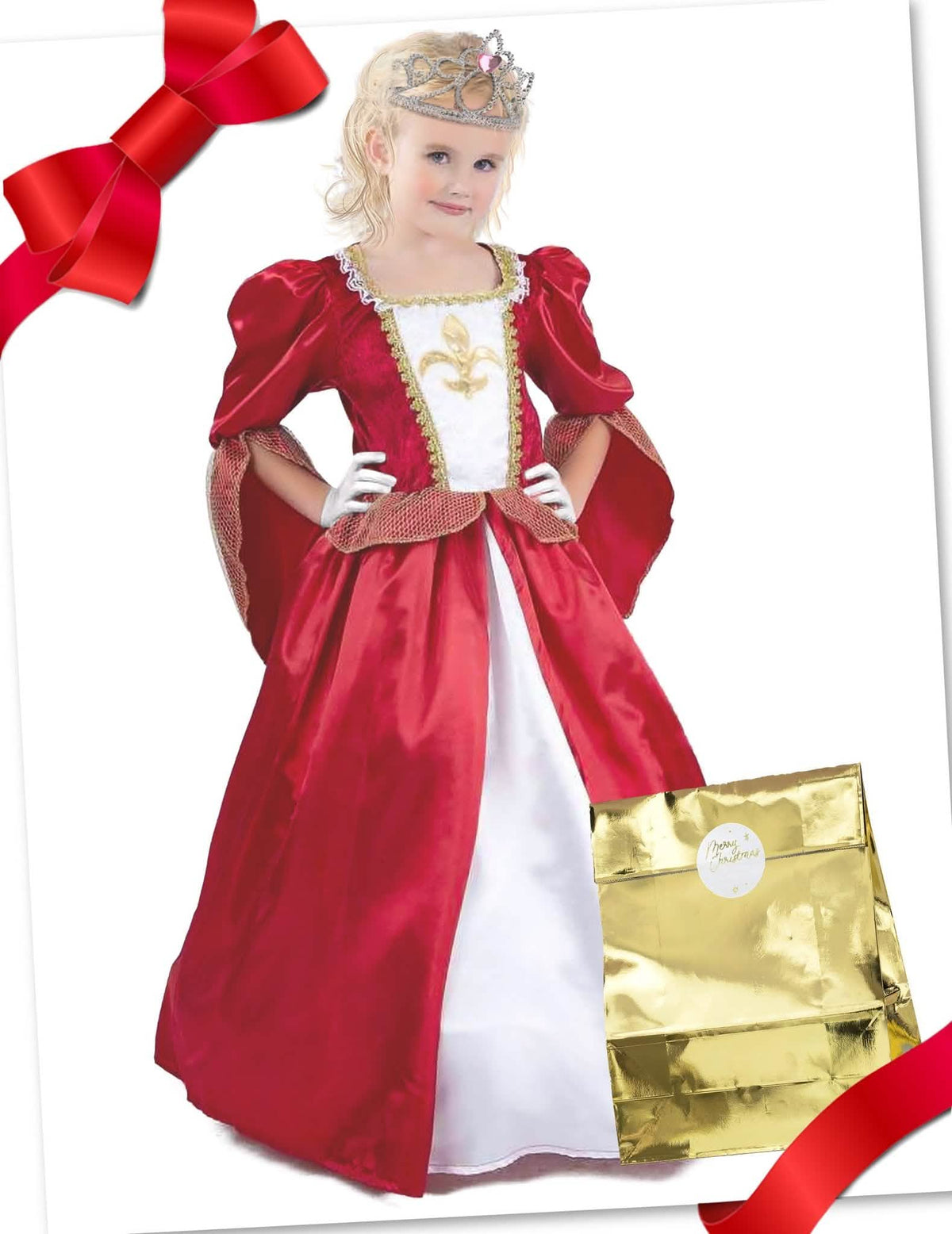 Pack completo disfraz princesa medieval con accesorios