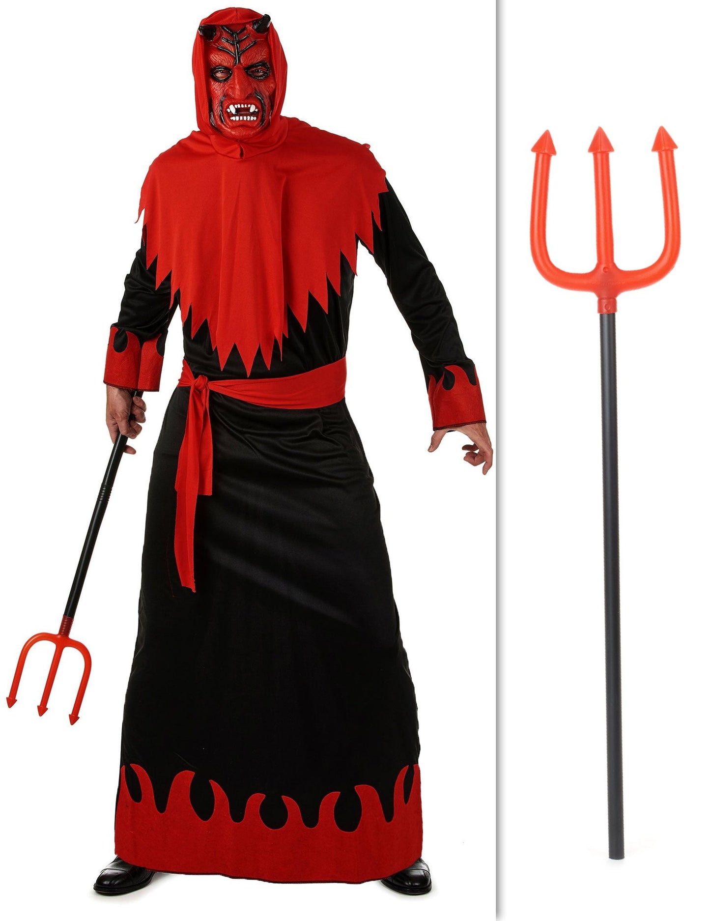 Kit disfraz diablo con tridente Halloween