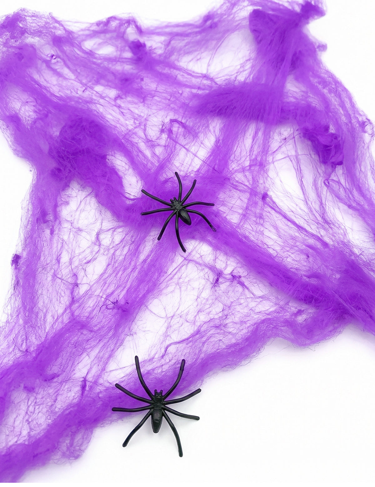 Telaraña violeta con arañas 20 g Halloween