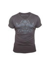 T-shirt street wear BLISS pour homme marron avec motif graphique