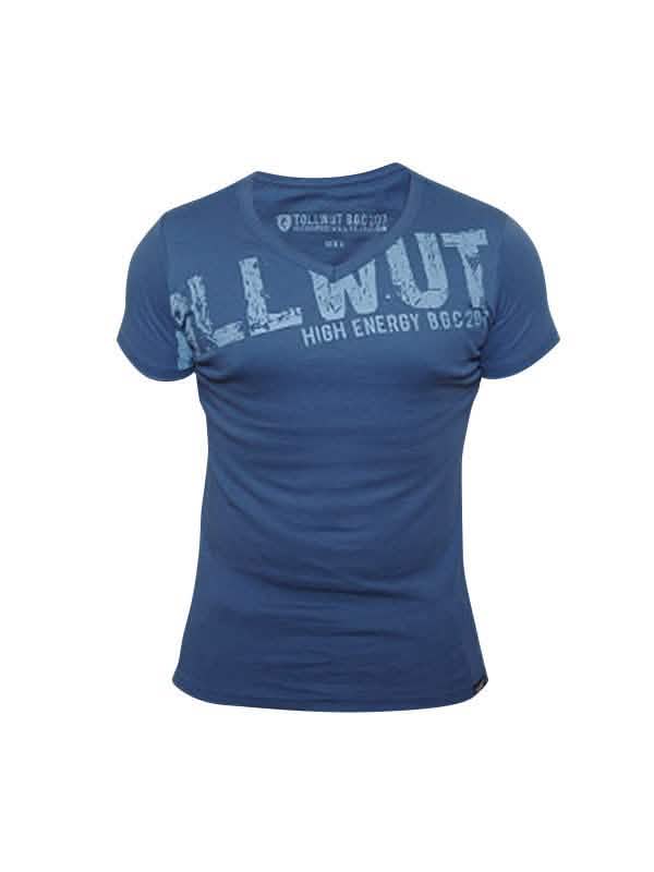 T-shirt Tollwut Street Wear DIRT pour homme bleu