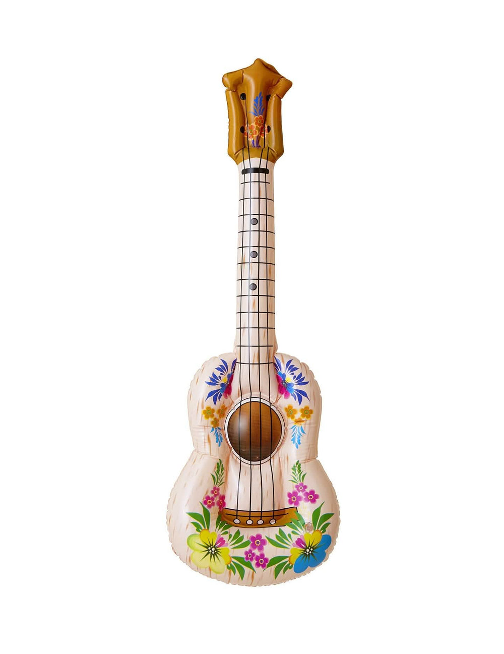 Vista frontal del ukulele hawaiano carry me