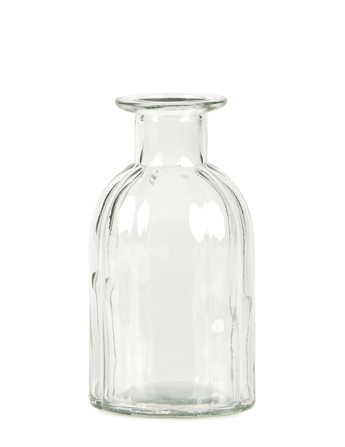 Vase en verre vintage pour décoration transparent