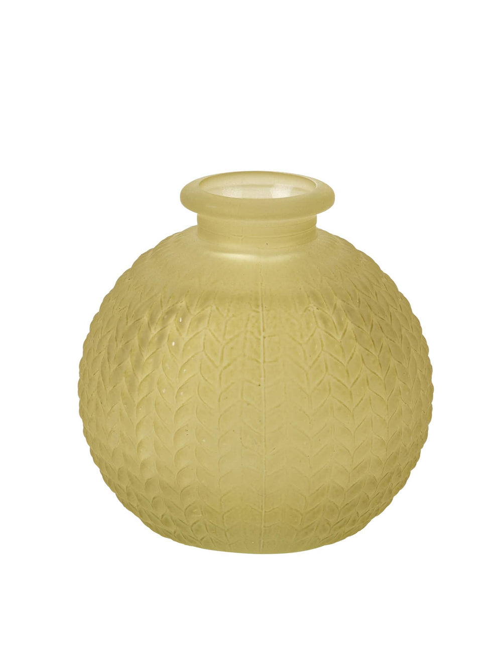 Vase en verre ciselé style bohème coloris pistache