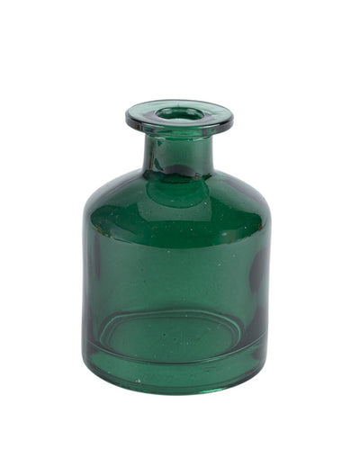 Jarrón de cristal verde oscuro 39 cl