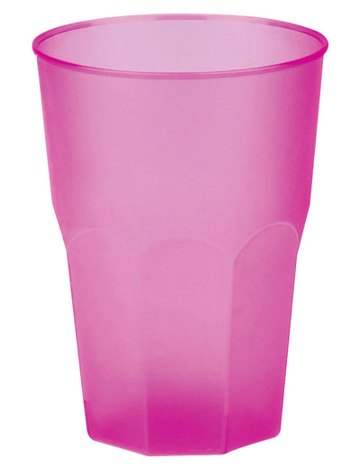 Gobelet plastique givré fuchsia 42 cl
