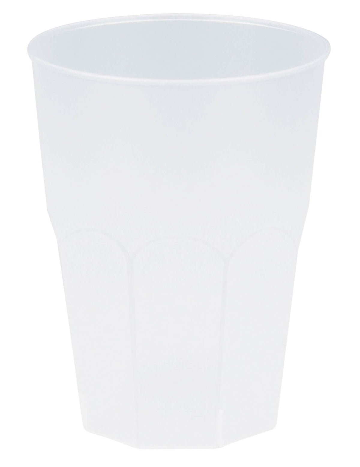 Vaso de plástico esmerilado transparente 42 cl