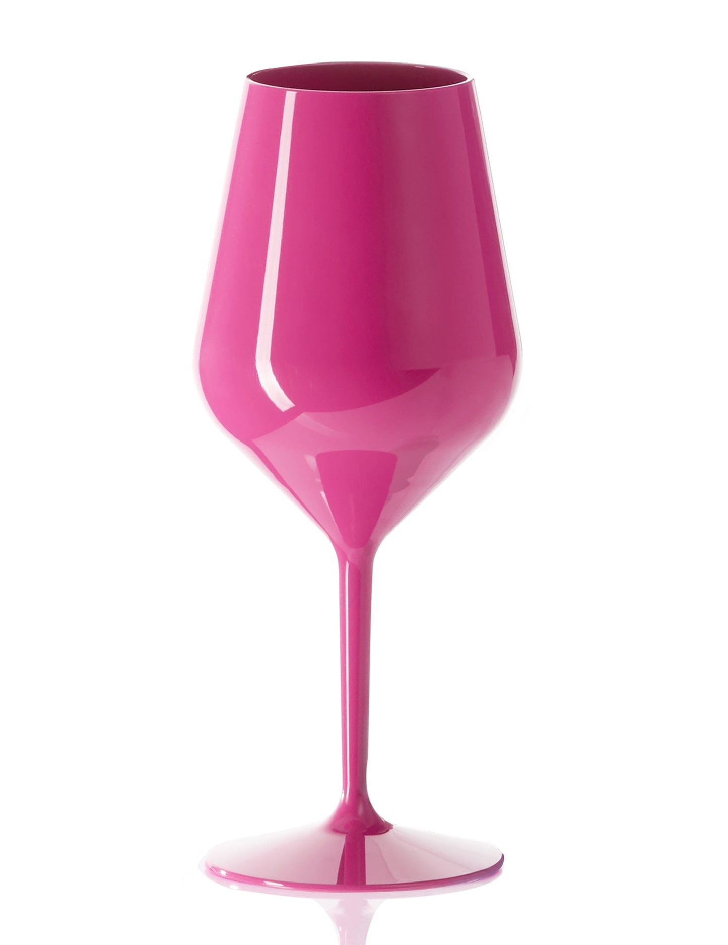 Copa de vino con pie fucsia 47 cl