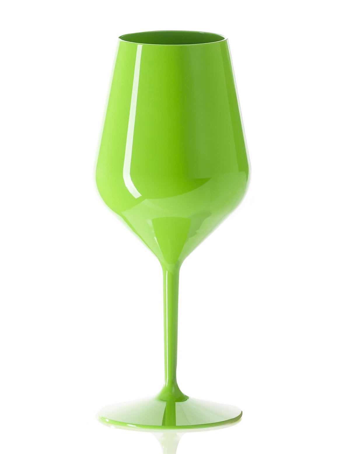 Copa de vino de plástico verde 47 cl