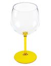 Copa balón de cóctel de plástico amarillo 58,2 cl