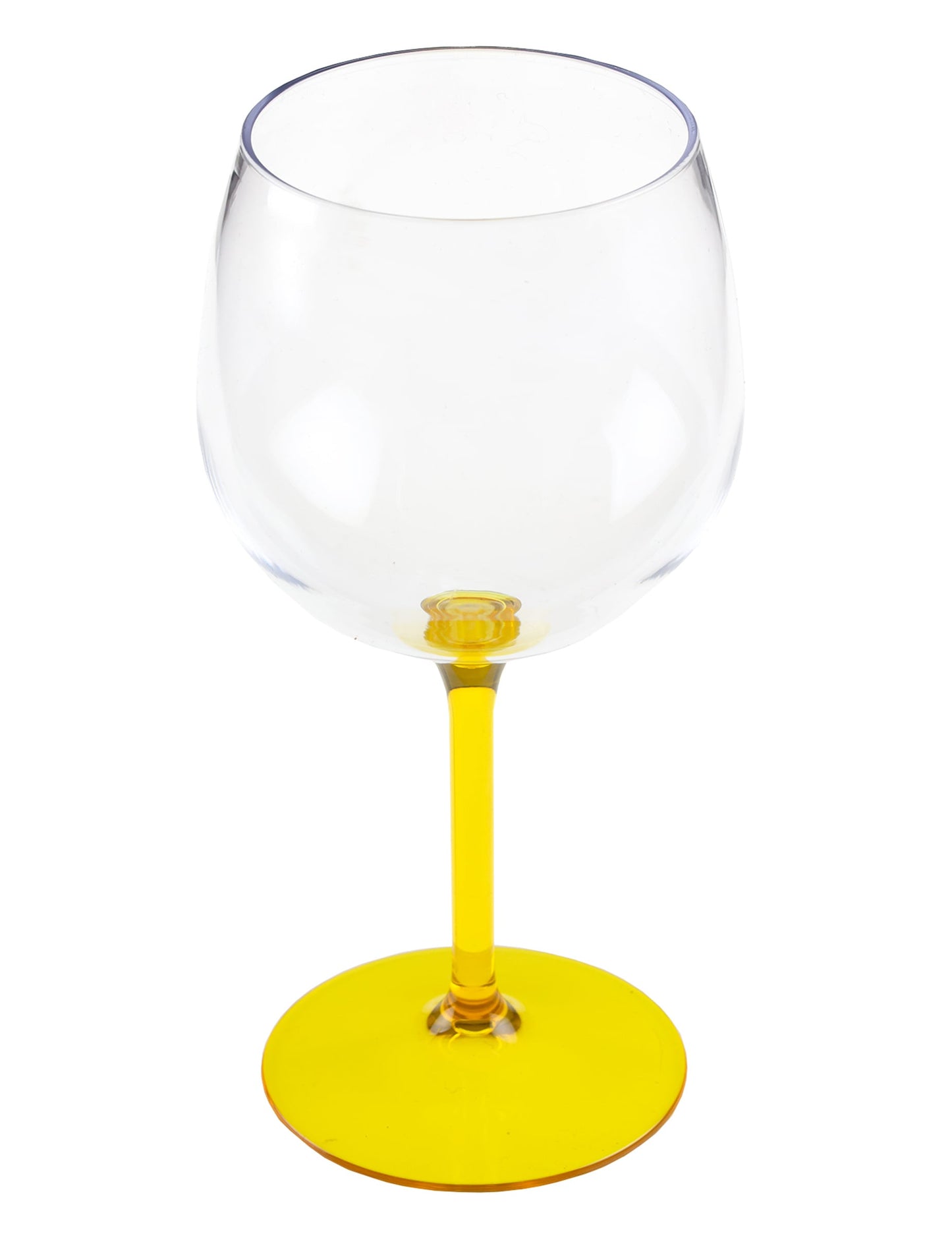 Copa balón de cóctel de plástico amarillo 58,2 cl