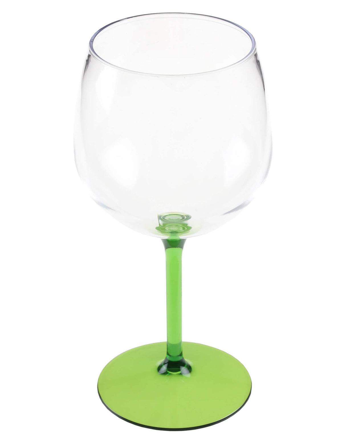 Copa balón de cóctel de plástico verde 58,2 cl