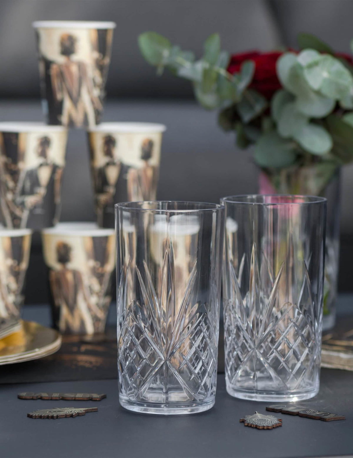 Vaso de plástico transparente 60 cl