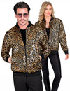 Chaqueta de leopardo con lentejuelas para adulto