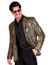 Chaqueta de leopardo con lentejuelas para adulto