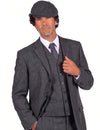Chaqueta de gánster años 20 gris para hombre