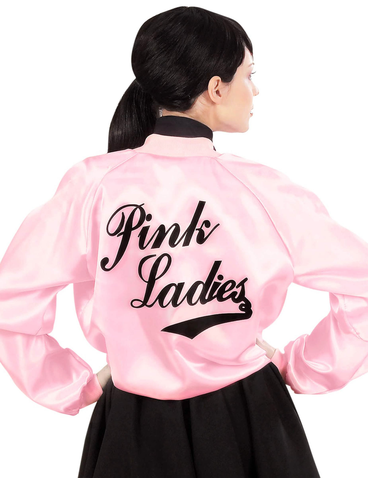 Vista trasera de la chaqueta rock'n roll para mujer