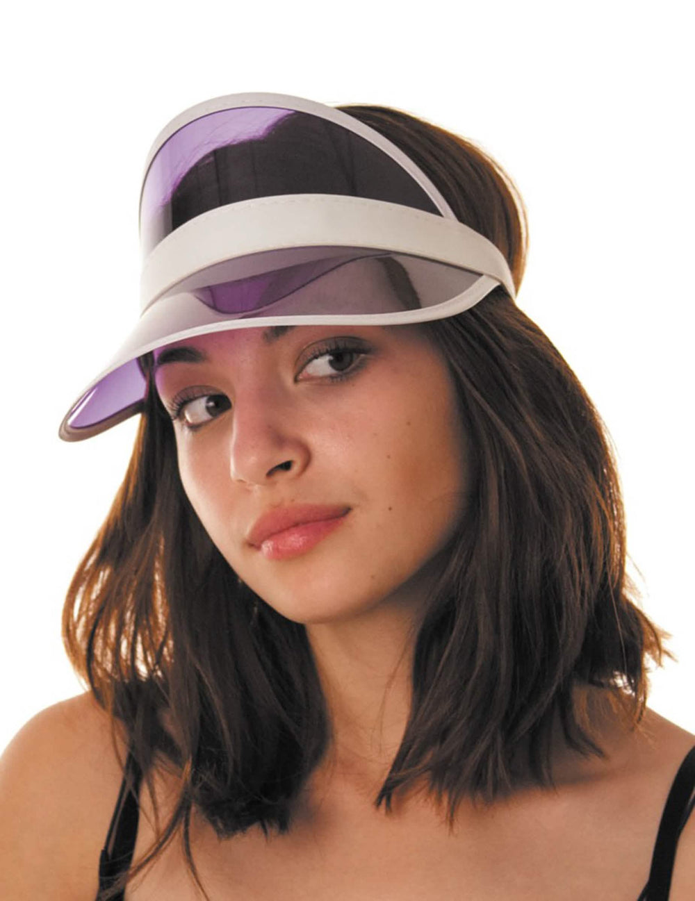 Visera de jugador de póker para adulto violeta