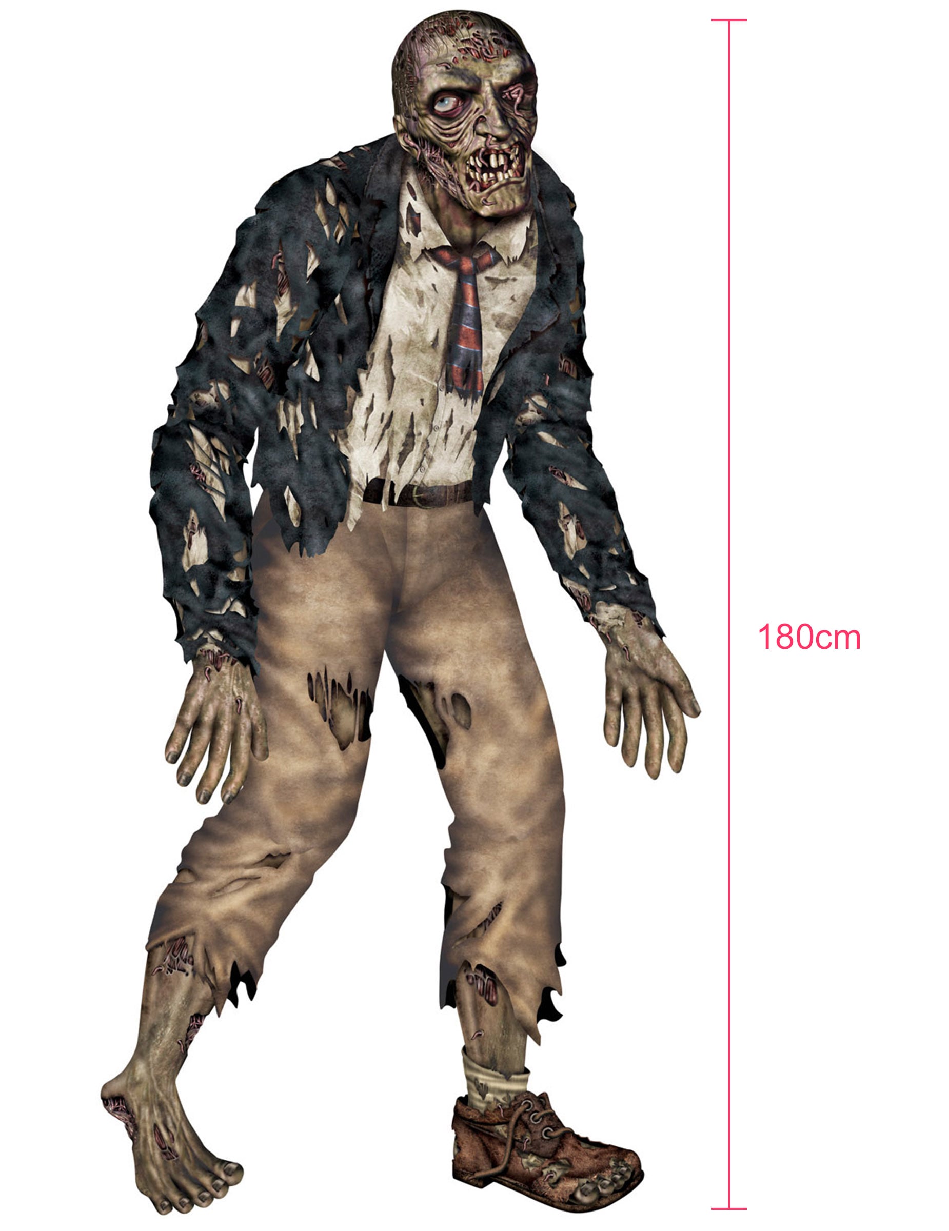 Awich Detox ft. Tabu Zombie muro 新品未使用 Zombie articulado Halloween 1.80 m – Vegaoo